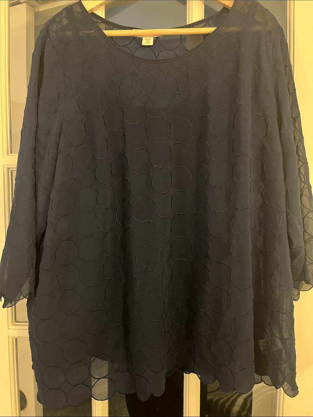Coldwater Creek Sheer Top. Size 2X